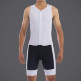 Santic Custom Mens sin mangas Tri traje traje de triatlón hombres Racing Tri ciclismo piel traje bicicleta natación correr